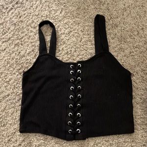 Black crop top